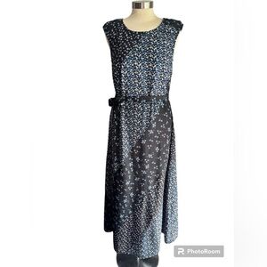 Eshakti Blue Floral Maxi Dress